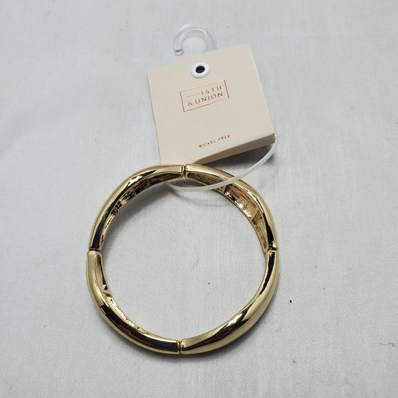 2 for $18 14th & Union Gold vintage Bracelet from Nordstrom Rack (stretch) - Picture 3 of 4